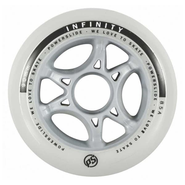 Powerslide Infinity 85a 4 Units Silver 80 mm