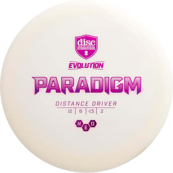 Discmania Evolution Neo Paradigm -draiveri, valkoinen