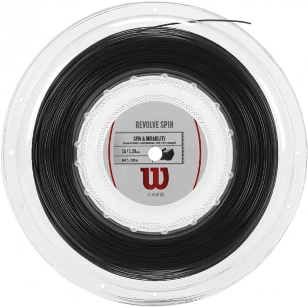 Wilson Revolve Spin strengespole, sort, 16/1,30 mm