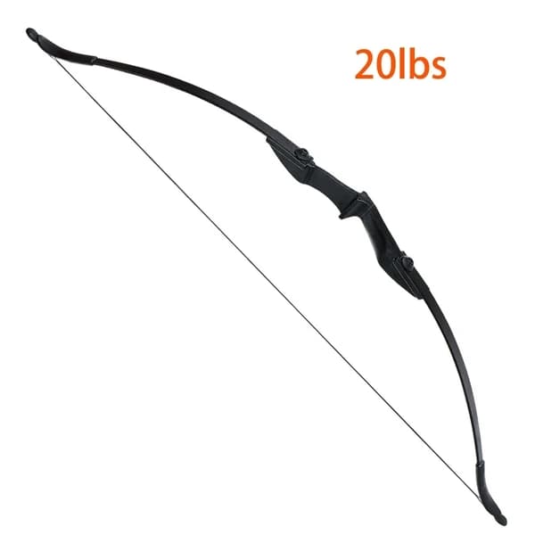 Bueskydning Recurve Bue, Højre/Venstre-Håndet, Sammenklappelig Bue, 30lbs sort sæt
