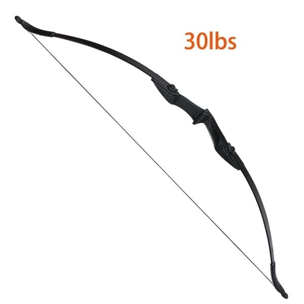 Bueskydning Recurve Bue, Højre/Venstre-Håndet, Sammenklappelig Bue, 30lbs sort sæt