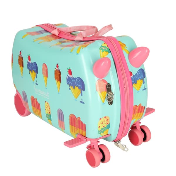 Resväska för barn, handbagage på hjul, glass