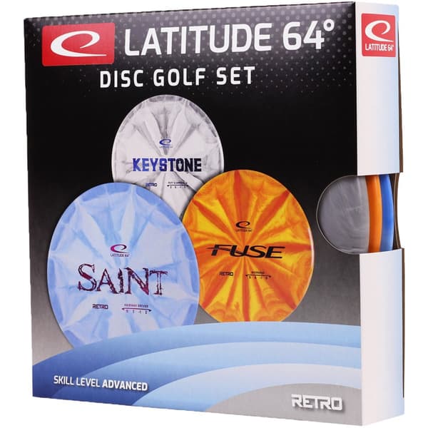 Avanceret Latitude 64 Disc Golf Retro Burst-startsæt