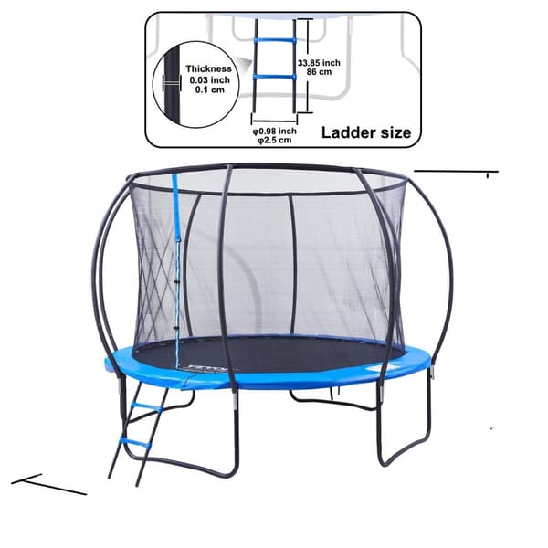 Trampolin, Heavy Duty, Udendørs Rekreativt, 12ft 10ft
