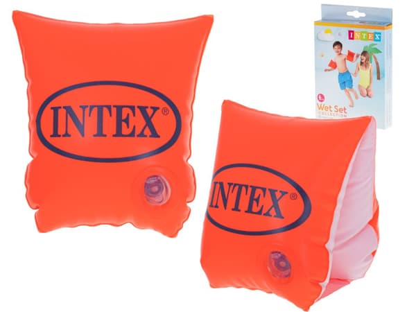 INTEX oppustelige svømmeærmer til svømmere, orange, 2-5 år