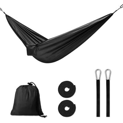 Turistresor campinghängmatta 260cm svart 120kg