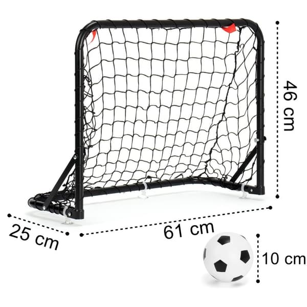 Sæt med LOPEZ fodboldmål 2 x 61x46 cm