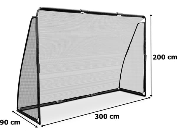 Fodboldmål 300 X 200 cm GALMA sort