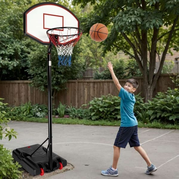 Justerbar kurv på et JAMES basketballstativ 3,5 m