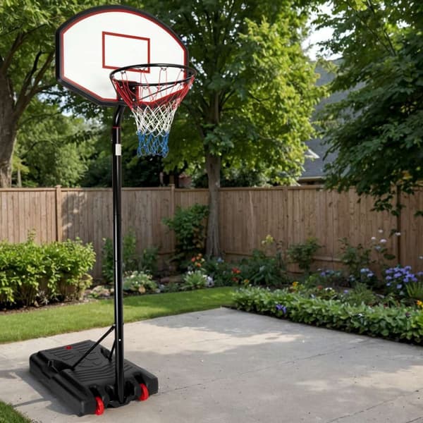 Justerbar kurv på et JAMES basketballstativ 3,5 m