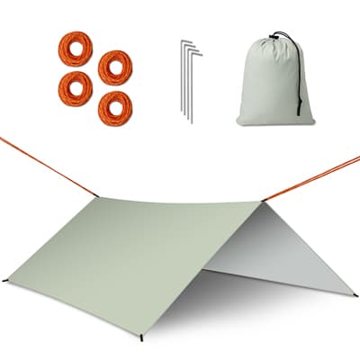 Tarp Tarp Camping Tarp Hängmatta Tält Regnskydd 300cm Grå