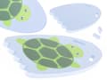 Miniatyrbillede 1 af 6: Skumbræt til at lære at svømme til en swimmingpool, op til 20 kg skildpadde