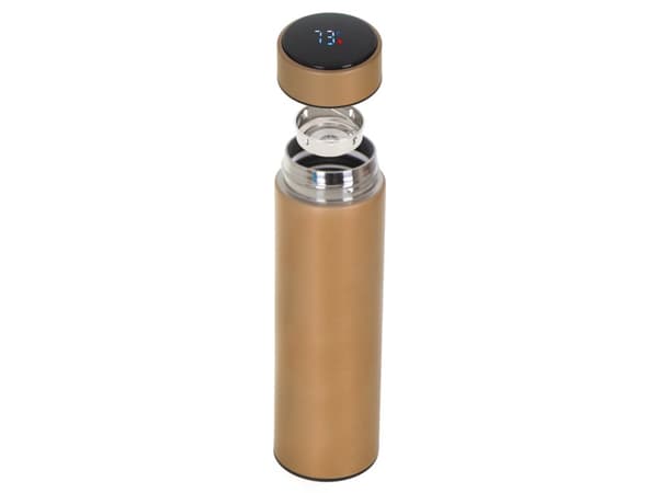 Termoflaske krus termokande smart LED 500ml guld