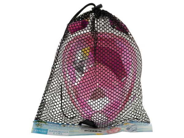 Täysin taitettava snorklausnaamari S/M pinkki