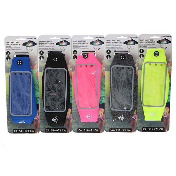 Dunlop-Sportbälteförelektronisksmartphone51-71cm(svart)