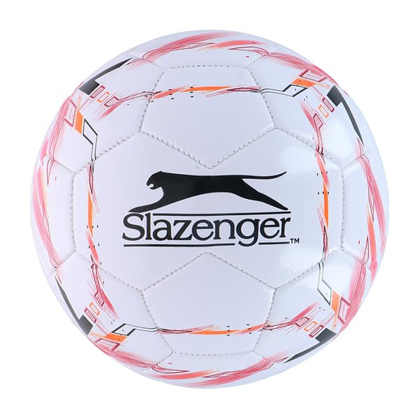 Slazenger-Fotbollr.5(vit/röd)