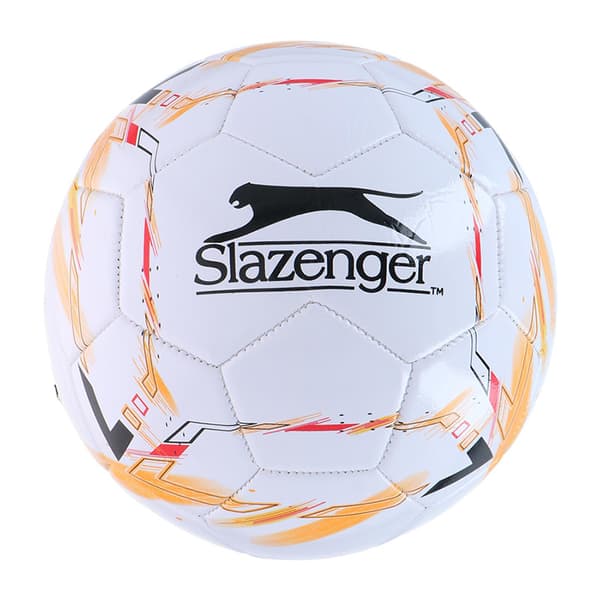 Slazenger-Fotbollr.5(vit/orange)