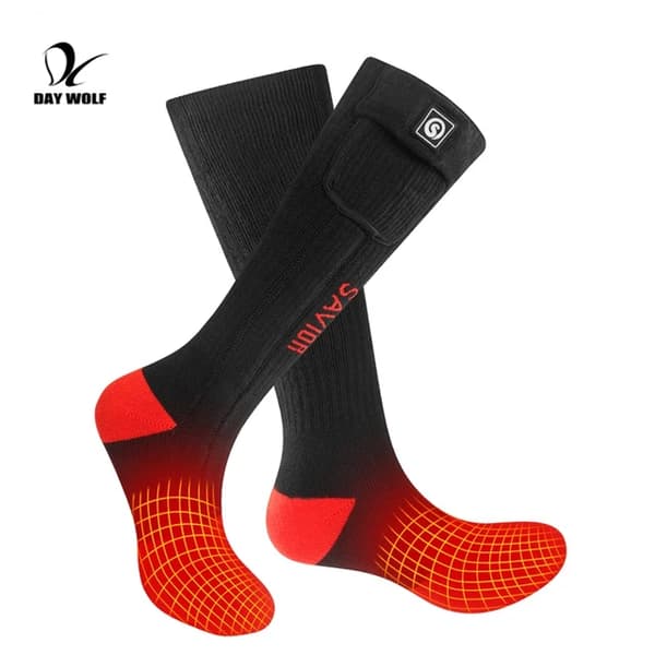 Uppvärmda skidsockor, elektrisk uppvärmning, uppladdningsbar termoteknik, M, SS06R