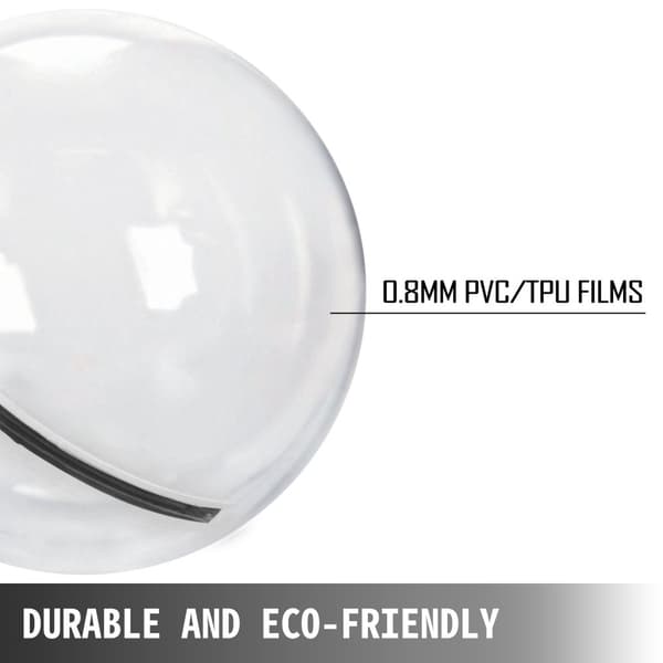 Vatten Gående Boll, Storlek 2M, Hållbart PVC-material, Enkel Uppblåsning med Blåspump