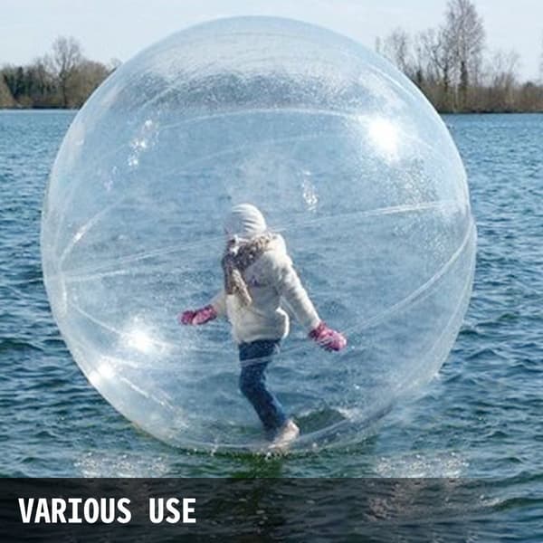 Vatten Gående Boll, Storlek 2M, Hållbart PVC-material, Enkel Uppblåsning med Blåspump