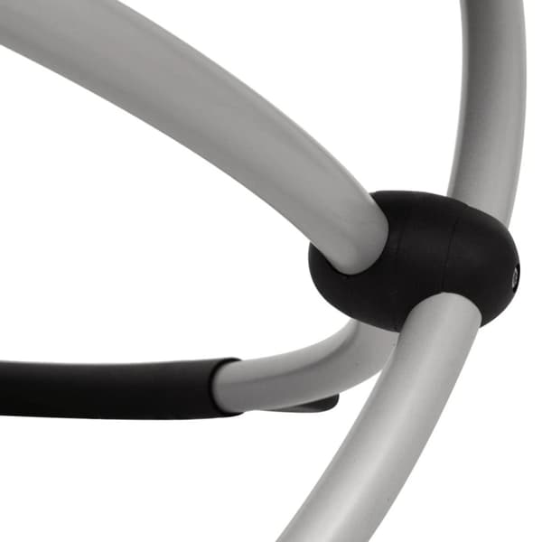vidaXL Geometrisk solsäng stål taupe