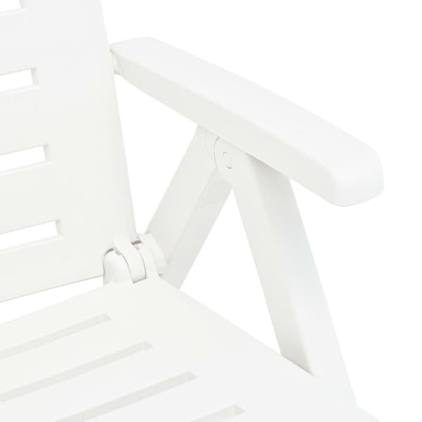 vidaXL Sammenleggbar solseng plast hvit