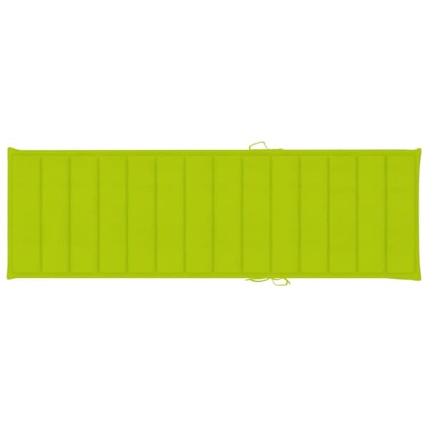 vidaXL Solsäng med dyna massivt akaciaträ