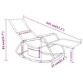 Miniatyrbilde 7 av 7: vidaXL Solseng stål og textilene kremhvit