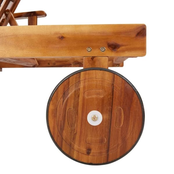 vidaXL liggestole 2 stk. med bord massivt akacietræ
