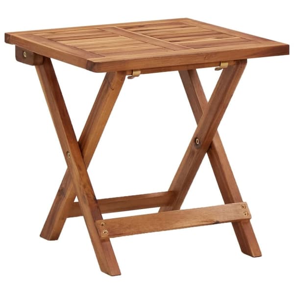 vidaXL Solsängar 2 st med bord massivt akaciaträ