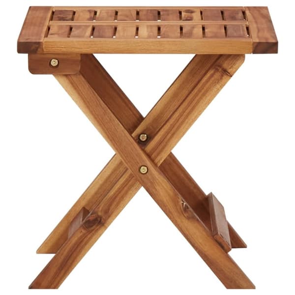 vidaXL Solsängar 2 st med bord massivt akaciaträ