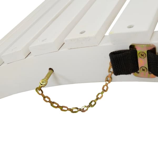 vidaXL Solseng med bord hvit heltre akasie
