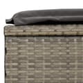 Miniatyrbillede 11 af 11: vidaXL liggestol med foldbart tag 213x63x97 cm polyrattan grå