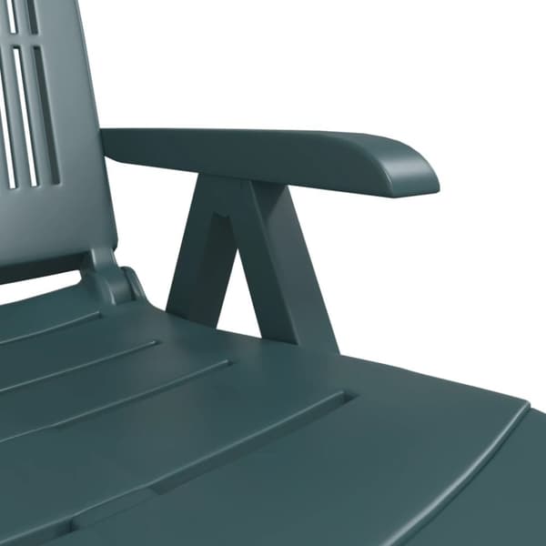 vidaXL Solsäng grön plast
