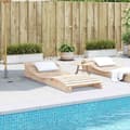 Miniatyrbilde 3 av 9: vidaXL Solseng 205x80x31,5 cm heltre furu