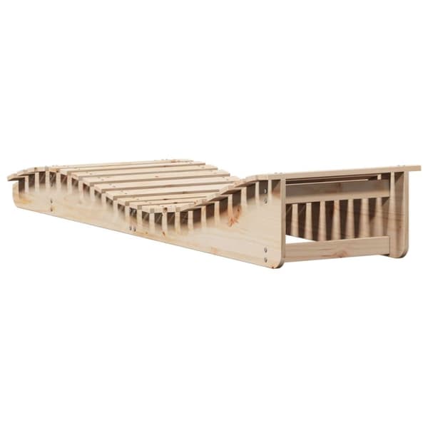 vidaXL Solsenger 2 stk 205x60x31,5 cm heltre furu