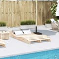 Miniatyrbillede 3 af 9: vidaXL liggestol 205x110x31,5 cm massivt fyrretræ