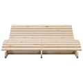 Miniatyrbillede 4 af 9: vidaXL liggestol 205x110x31,5 cm massivt fyrretræ