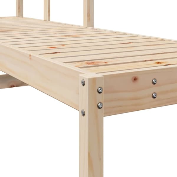 vidaXL liggestol 199,5x62x55 cm massivt fyrretræ