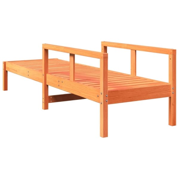vidaXL Aurinkotuoli vahanruskea 199,5x62x55 cm täysi mänty