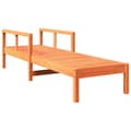 Pikkukuva 2 / 10: vidaXL Aurinkotuoli vahanruskea 199,5x62x55 cm täysi mänty