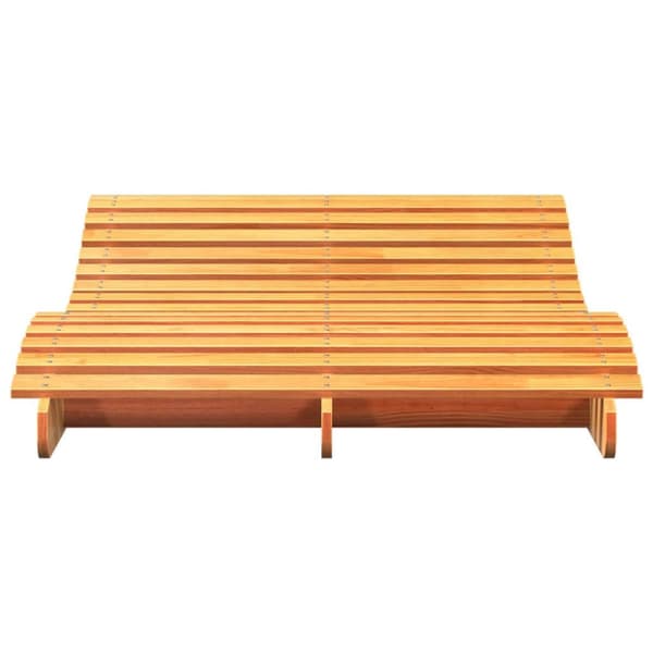 vidaXL Solseng voksbrun 205x110x31,5 cm heltre furu