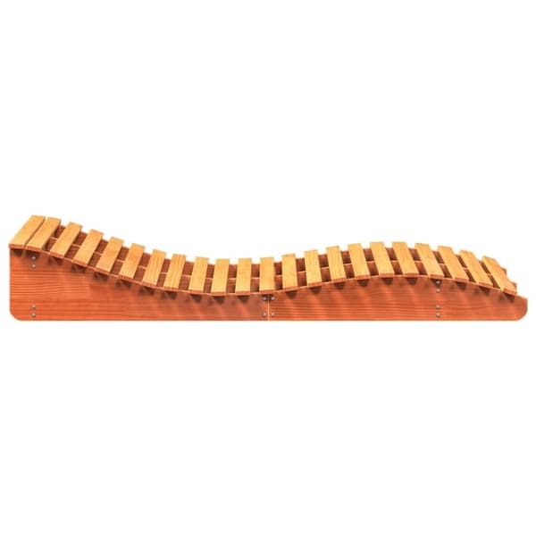 vidaXL Solseng voksbrun 205x110x31,5 cm heltre furu