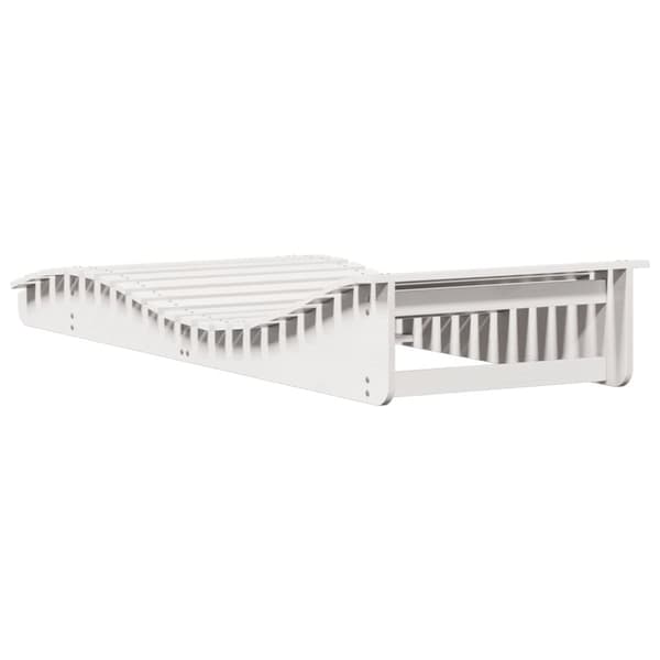 vidaXL Aurinkotuoli valkoinen 205x80x31,5 cm täysi mänty
