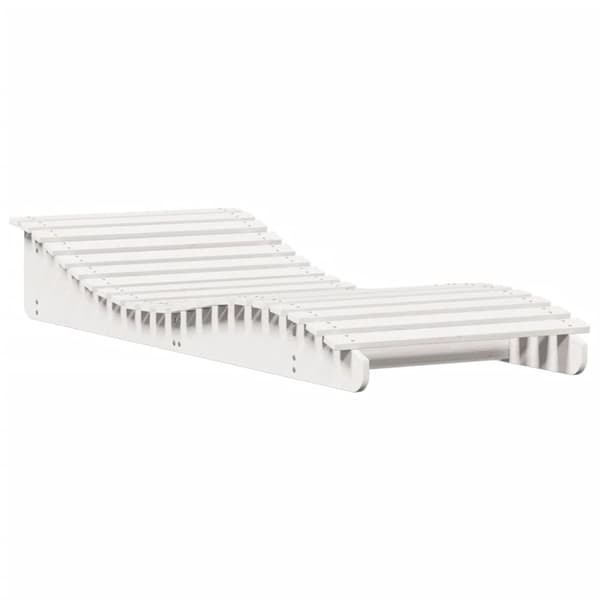vidaXL Aurinkotuoli valkoinen 205x80x31,5 cm täysi mänty