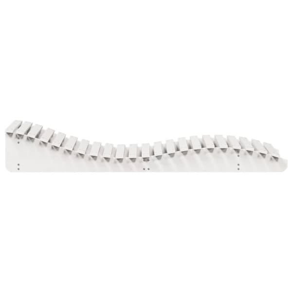vidaXL Solsäng vit 205x80x31,5 cm massiv furu