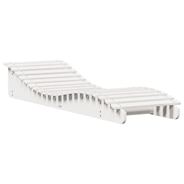 vidaXL liggestole 2 stk. 205x60x31,5 cm massivt fyrretræ hvid