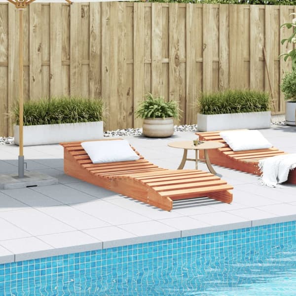 vidaXL Solseng voksbrun 205x60x31,5 cm heltre furu
