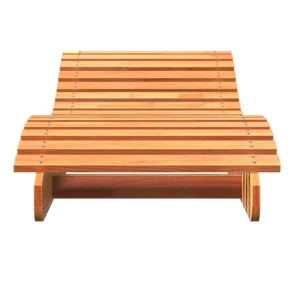 vidaXL Solseng voksbrun 205x60x31,5 cm heltre furu