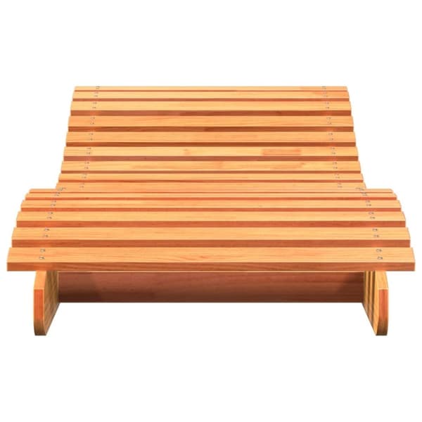 vidaXL Solseng voksbrun 205x70x31,5 cm heltre furu